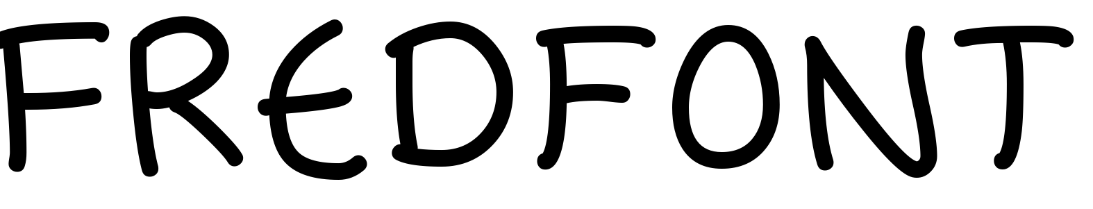 Шрифт Fredfont