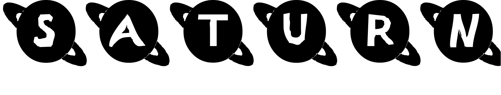 Шрифт Saturn