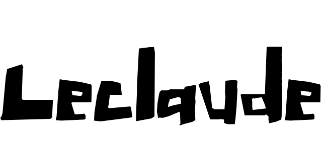 Шрифт Leclaude