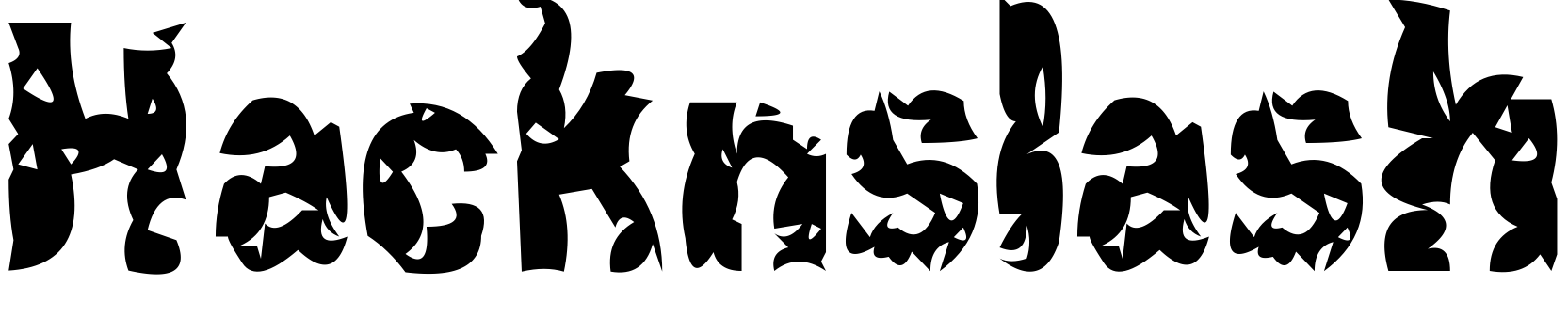 Шрифт Hacknslash