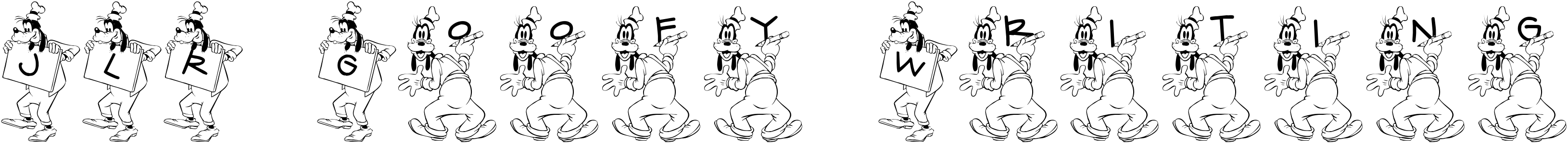 Шрифт JLR Goofy Writing