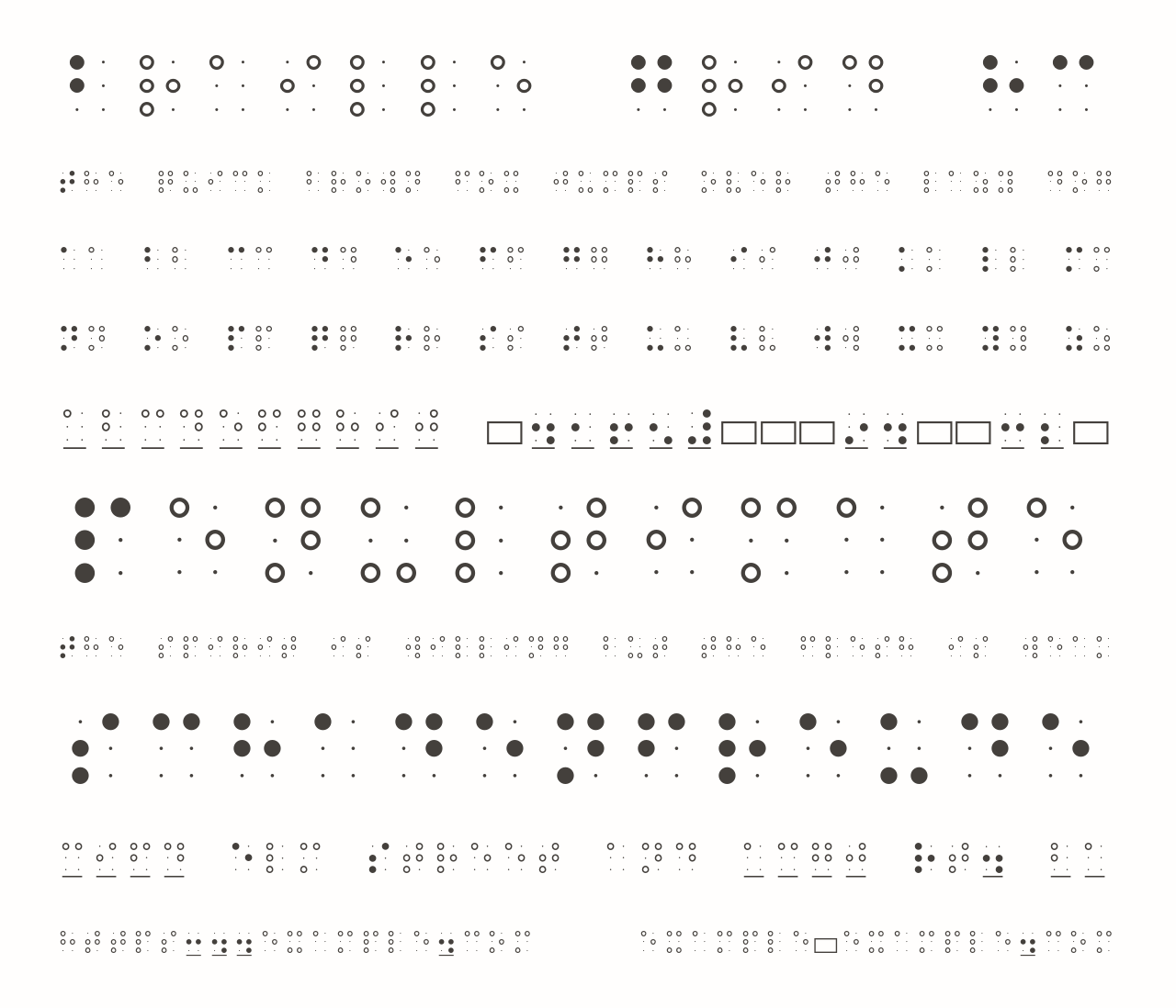 Шрифт Braille Grid HC