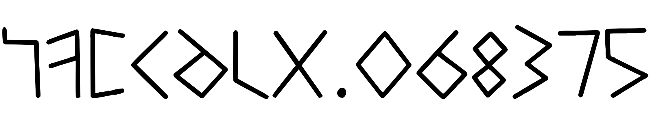 Шрифт RVBcalx.068375