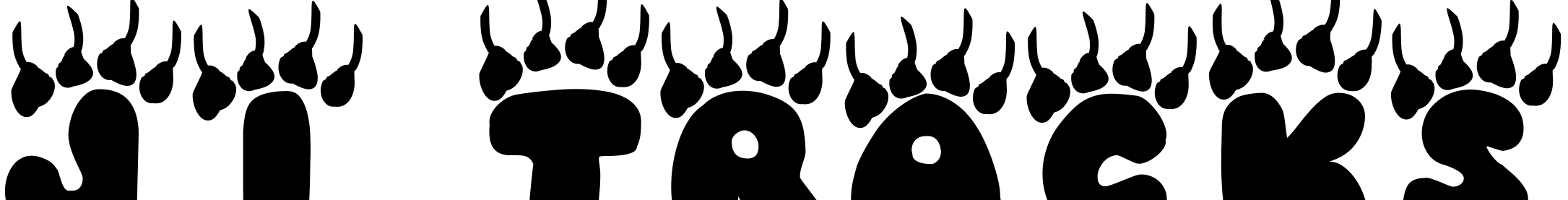 Шрифт JI Tracks