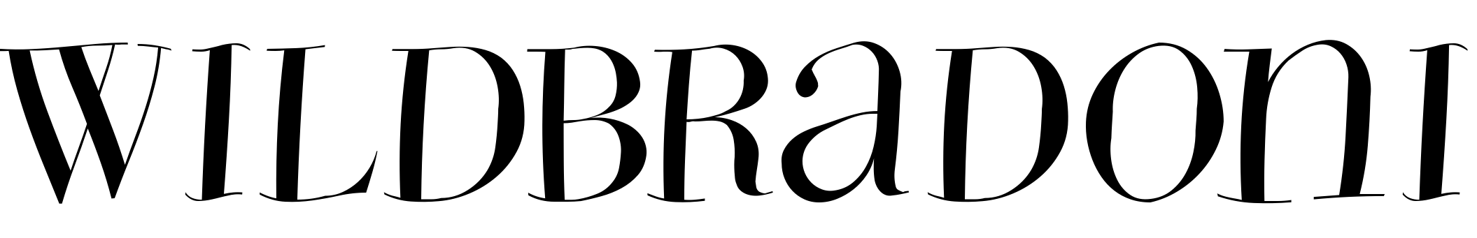 Шрифт WildBradoni