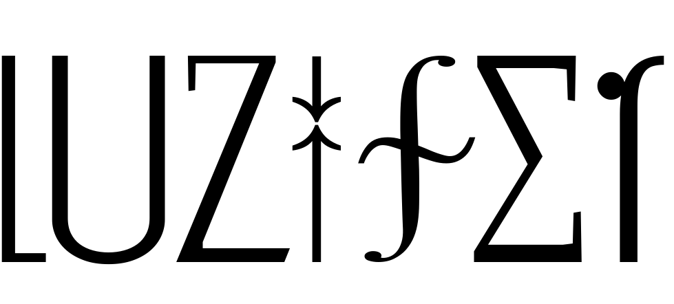Шрифт LuziFer