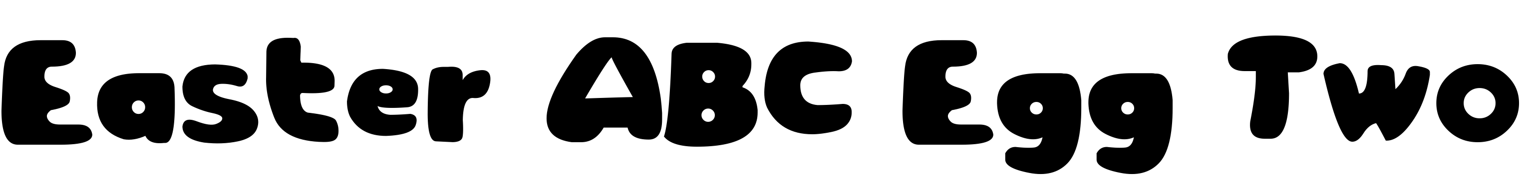 Шрифт Easter ABC Egg Two
