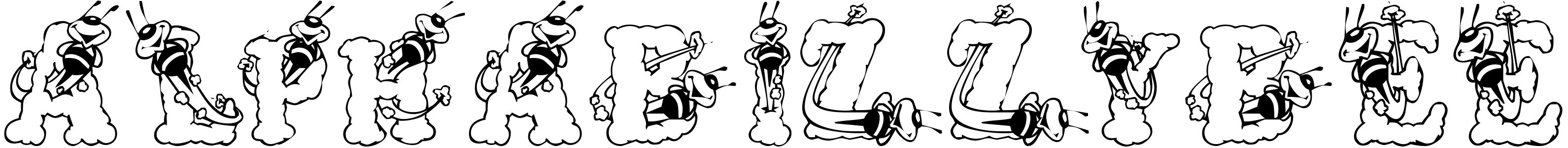 Шрифт AlphaBizzyBee