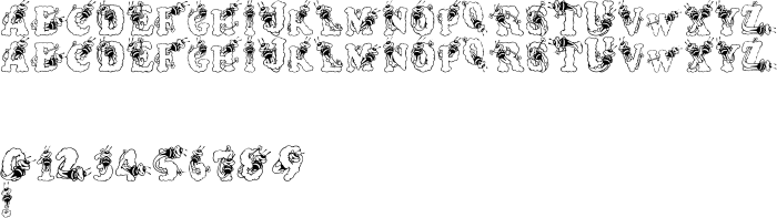 Шрифт AlphaBizzyBee