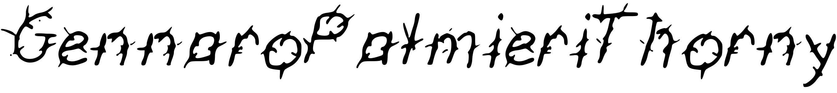 Шрифт GennaroPalmieriThorny