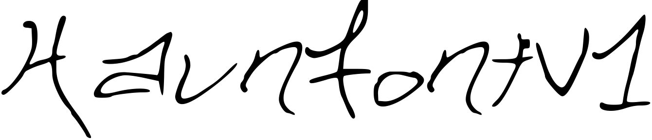 Шрифт HaunFontV1