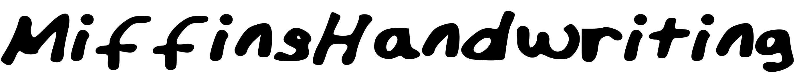 Шрифт MiffinsHandwriting