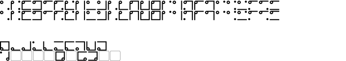Шрифт Nyctographic