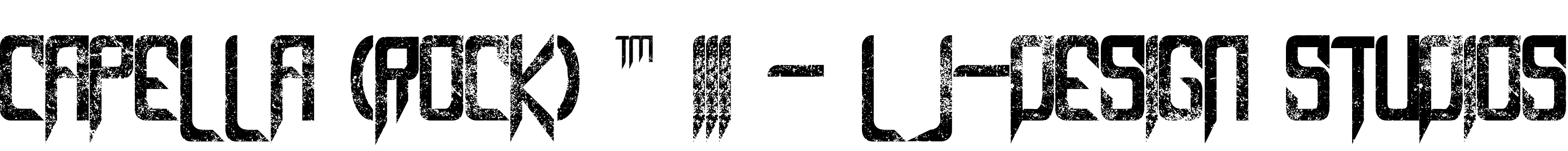 Шрифт Capella (Rock) ™ III - LJ-Design Studios