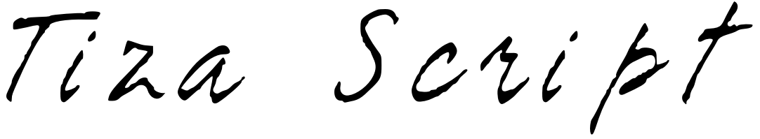 Шрифт Tiza Script