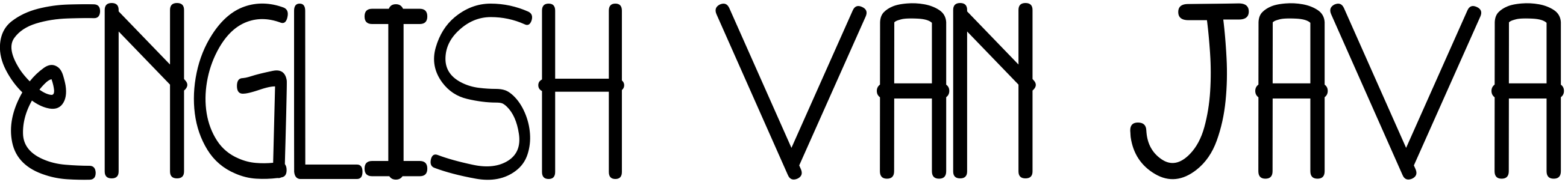 Шрифт English van Java