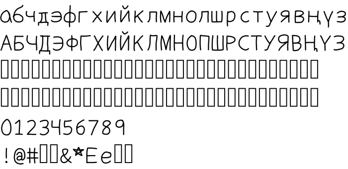 Шрифт Philippine Cyrillic