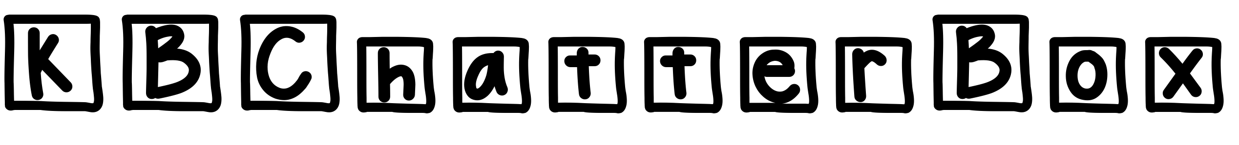 Шрифт KBChatterBox