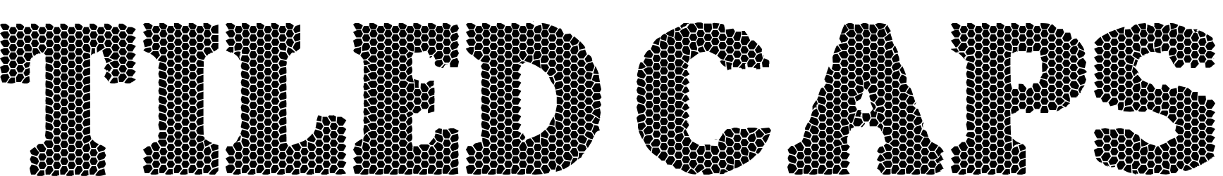 Шрифт Tiled Caps