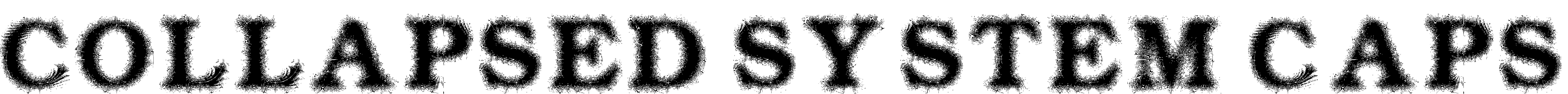 Шрифт Collapsed System CAPS