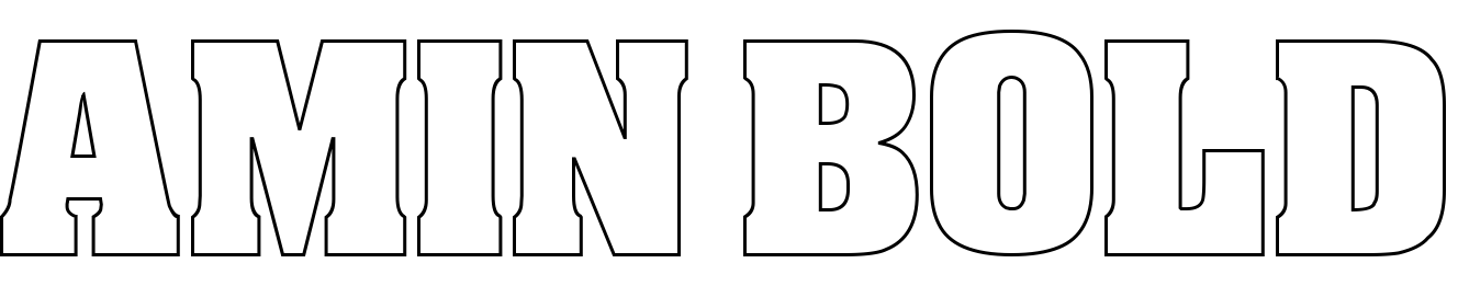 Шрифт Amin Bold