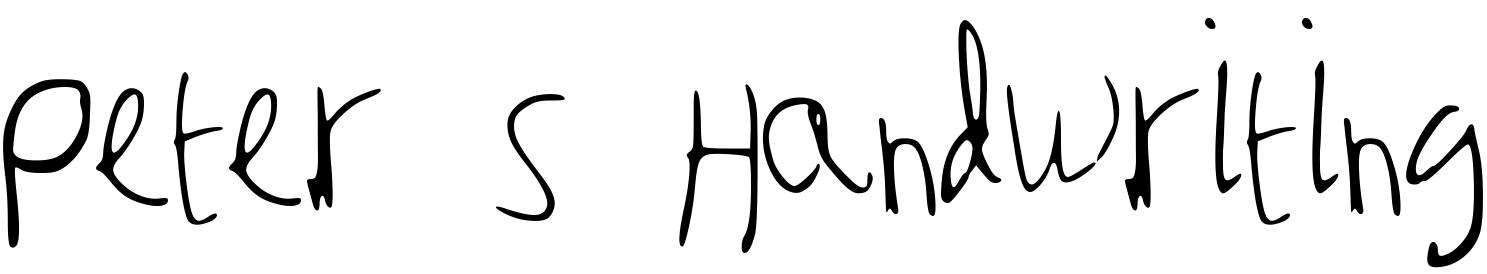 Шрифт Peter_s_Handwriting