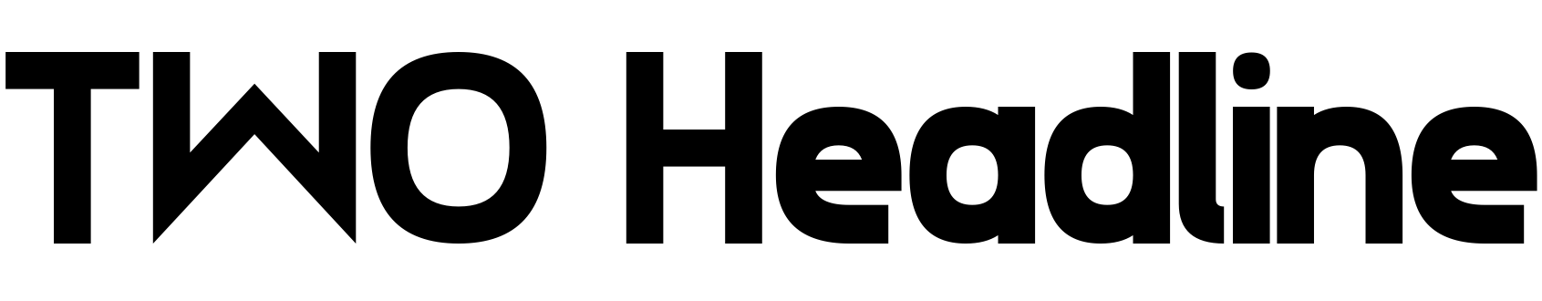 Шрифт TWO Headline