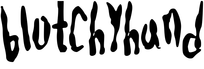 Шрифт blotchyhand