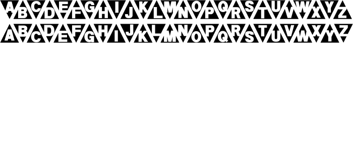 Шрифт Triangleshape