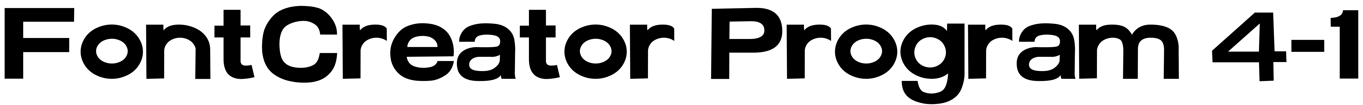 Шрифт FontCreator Program 4-1