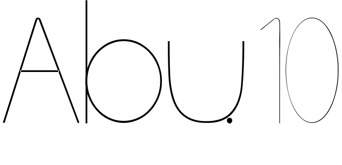 Шрифт Abu.10