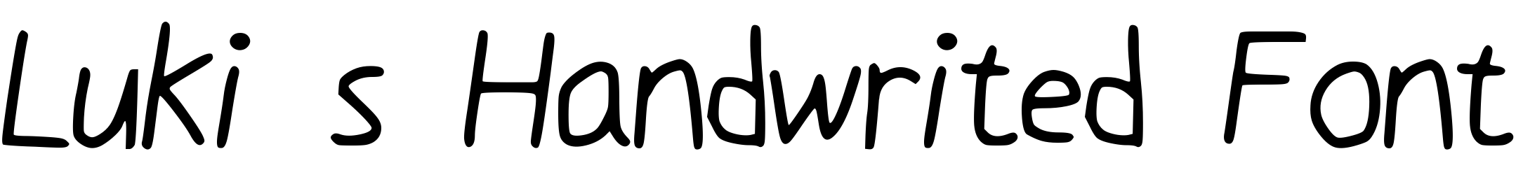 Шрифт Luki_s_Handwrited_Font