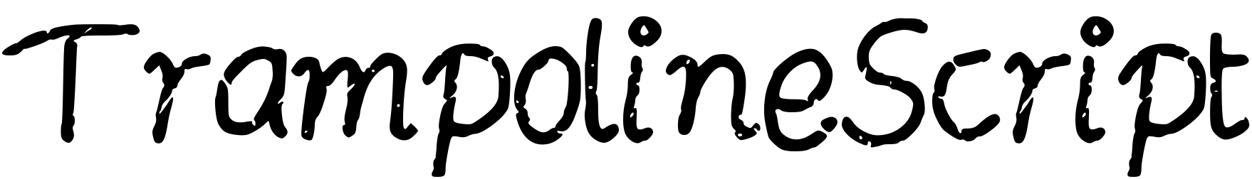 Шрифт TrampolineScript