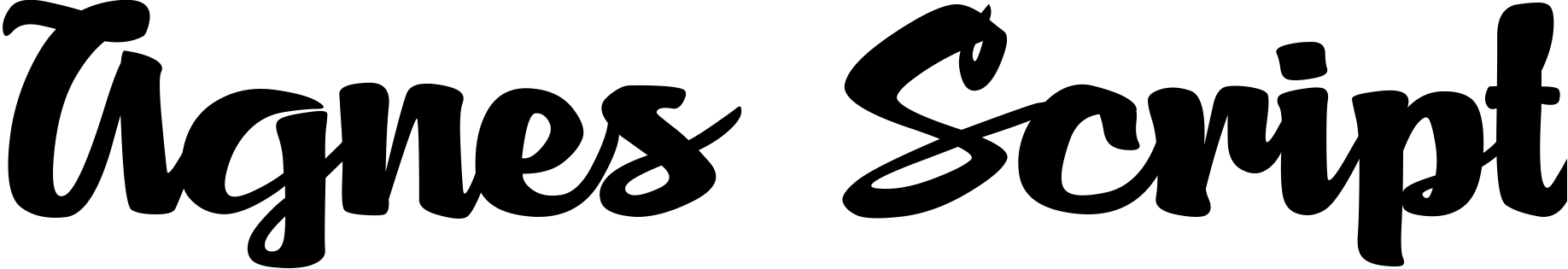 Шрифт Agnes Script