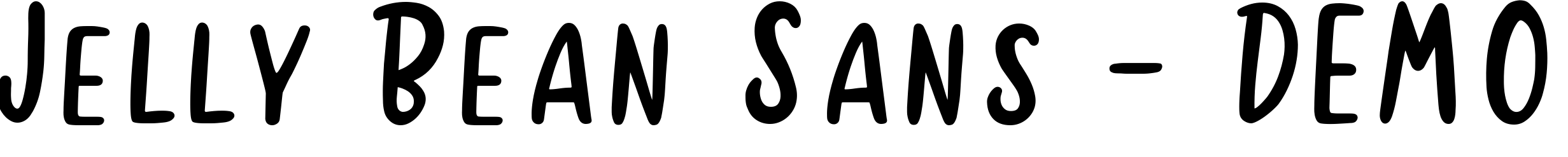 Шрифт Jelly Bean Sans - DEMO