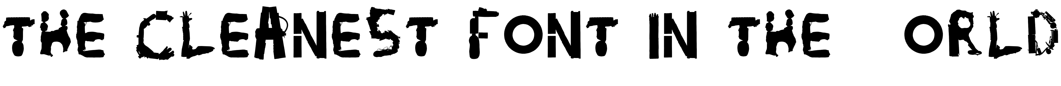 Шрифт The cleanest font in the world