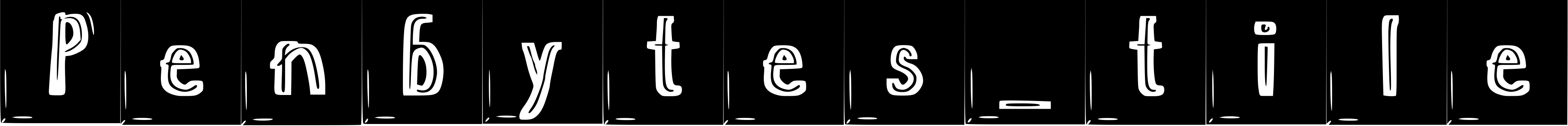 Шрифт Penbytes_tile