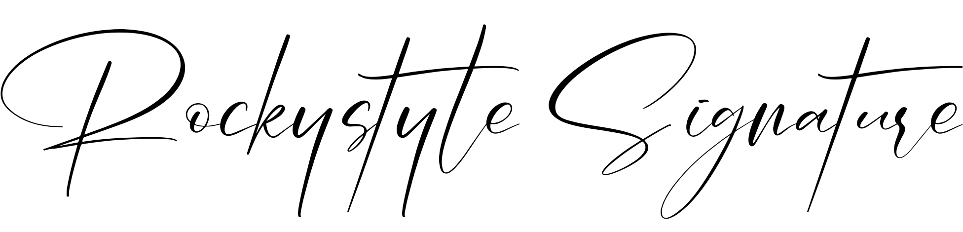 Шрифт Rockystyle Signature