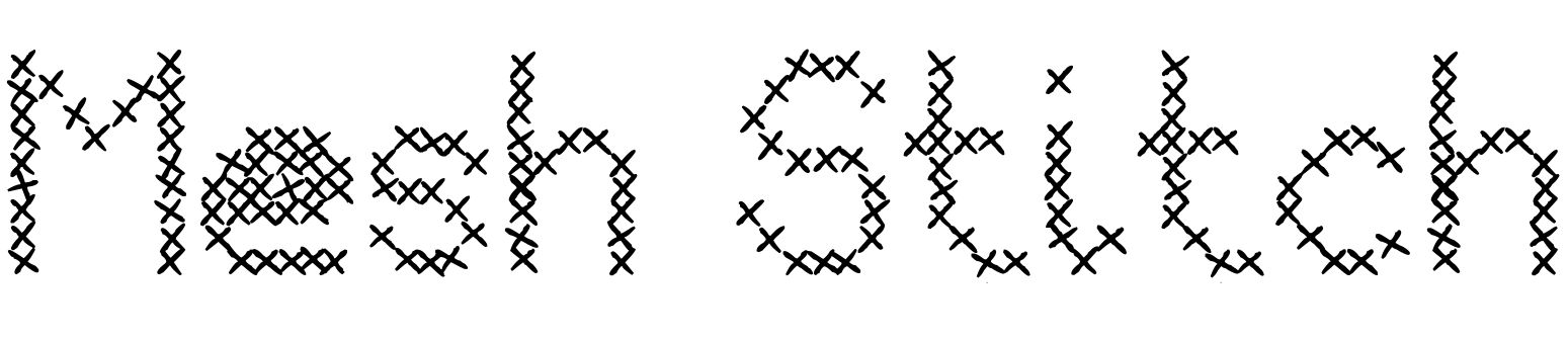 Шрифт Mesh Stitch