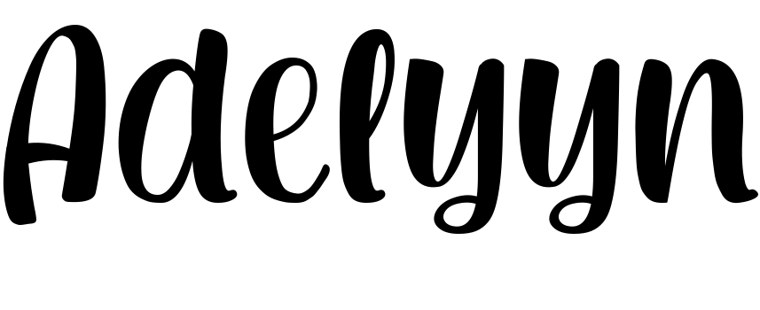 Шрифт Adelyyn