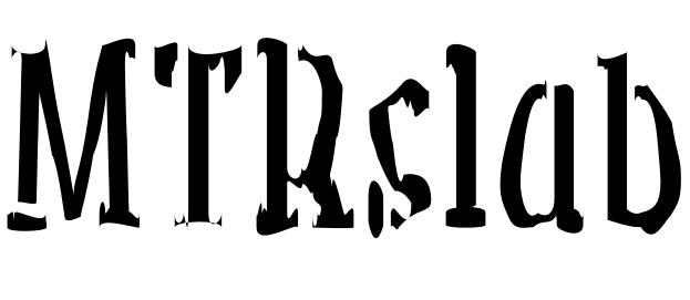 Шрифт MTRslab