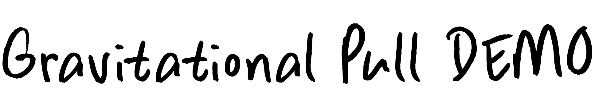 Шрифт Gravitational Pull DEMO