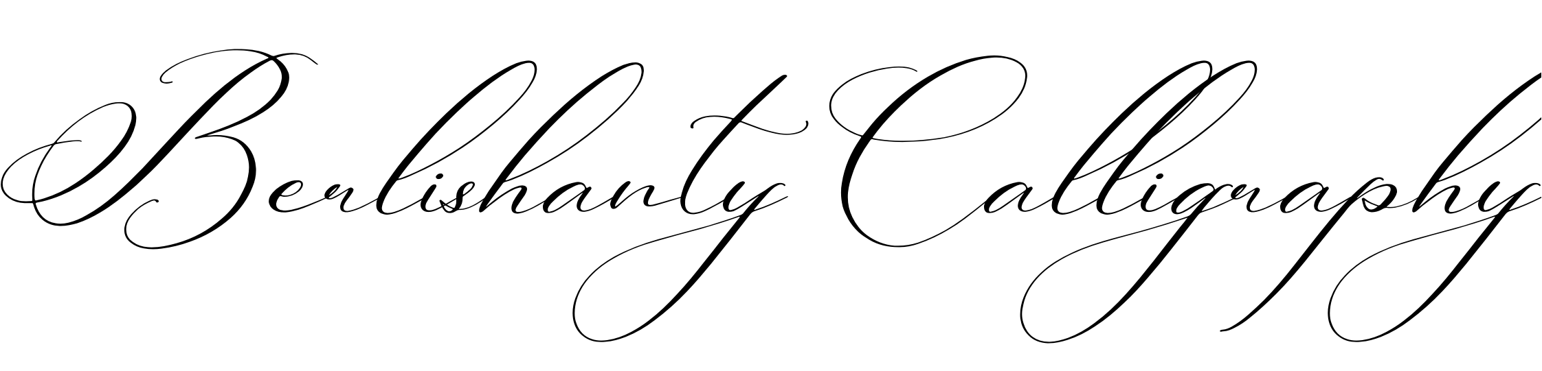 Шрифт Berlishanty Calligraphy