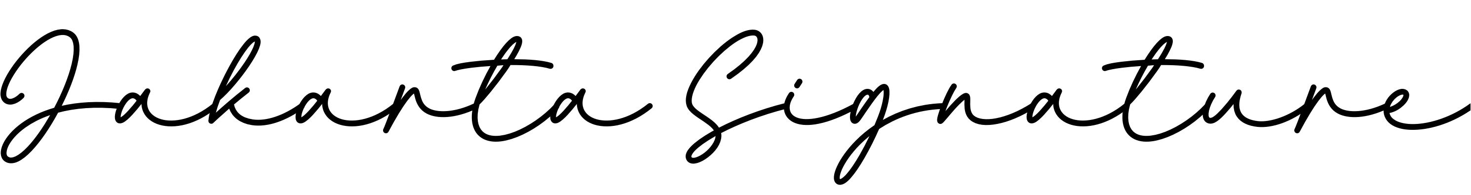 Шрифт Jakarta Signature
