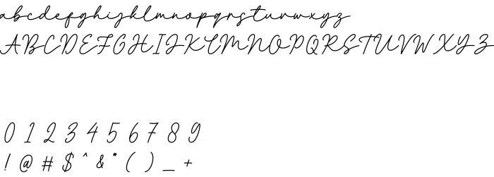 Шрифт Jakarta Signature