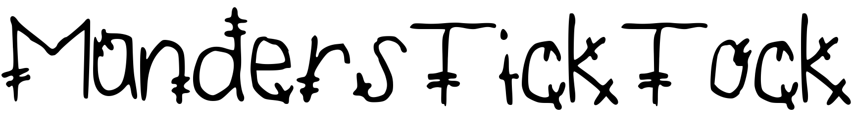 Шрифт MandersTickTock