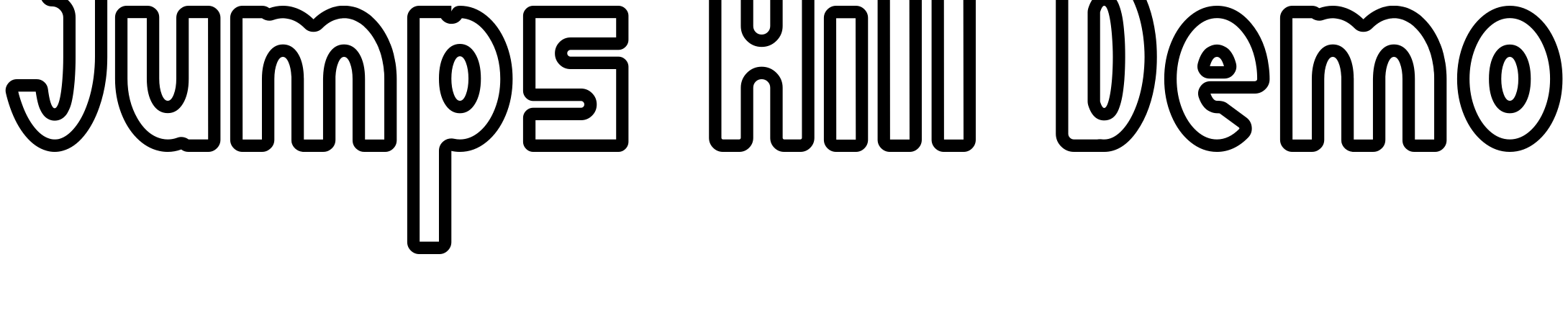 Шрифт Jumps Hill Demo