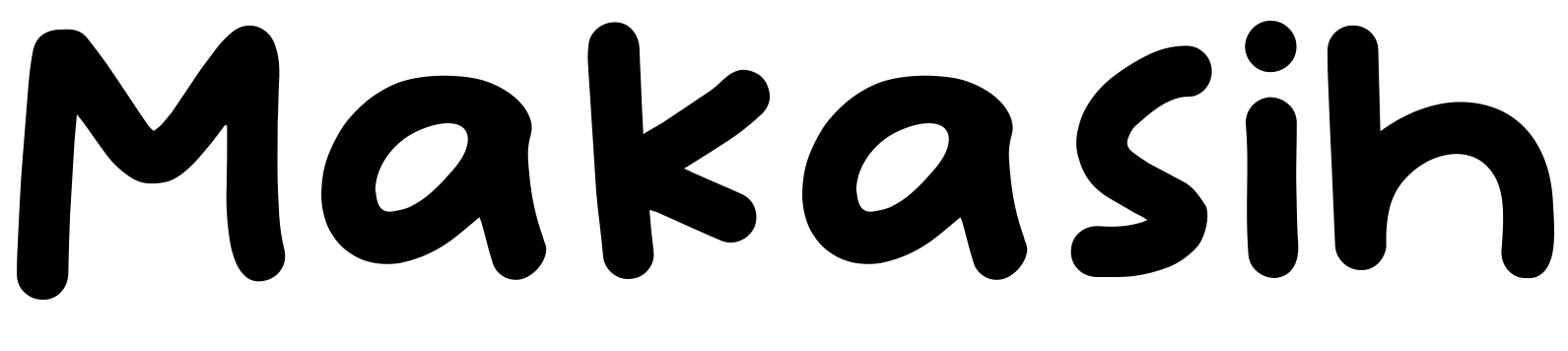 Шрифт Makasih