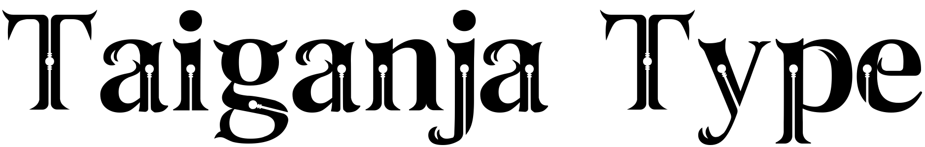 Шрифт Taiganja Type