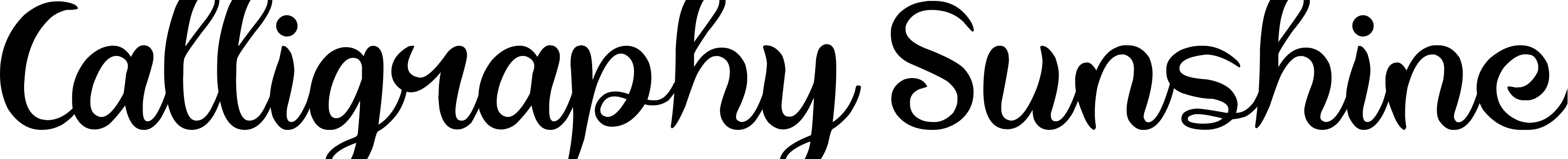 Шрифт Calligraphy Sunshine